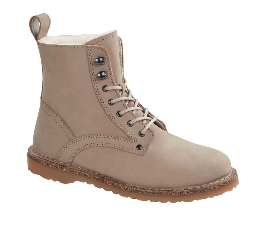 BIRKENSTOCK Women Bryson Mid Boot EU 36 Narrow US 5 Taupe Leather Shearling NWT